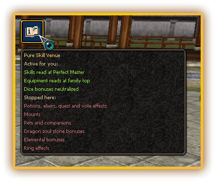 The arena panel beside the minimap inside the arenas